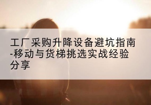 岑巩移动式升降机怎么选-工厂采购升降设备避坑指南-移动与货梯挑选实战经验分享
